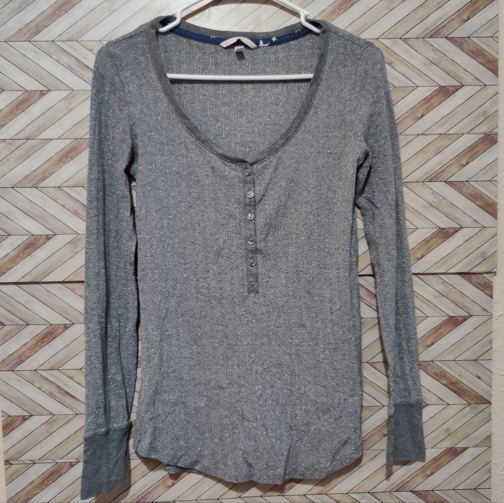 Victoria's Secret Glitter Thread Henley